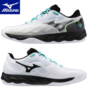 ミズノ ウエーブエンフォースコート WIDE OC【ユニセックス】61GB243109 クレー 砂入り人工芝コート ソフトテニス ラケット競技 運動 スポーツ 屋外 男女兼用 ホワイトブラック