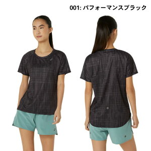 【メール便可】アシックス ウィメンズランニンググラフィック半袖シャツ 2012d086 001 302 レディース ランニング ジョギング 陸上 マラソン トップス
