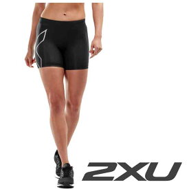 【マラソン期間中P5倍】【2XU】コンプレッション 5インチ ショート WA4481B BLK/SIL ランニング トレーニング ジョギング スポーツ レディース 着圧