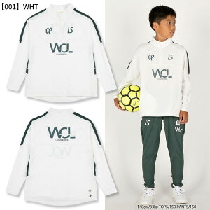 ルースイソンブラ CP W.O.L DRY LINE HALFZIP TOP L2252065 ジュニア キッズ 子供 ハーフジップ ウェア サッカー フットサル 長袖 ロングスリーブ 運動 スポーツ 伸縮性 速乾性