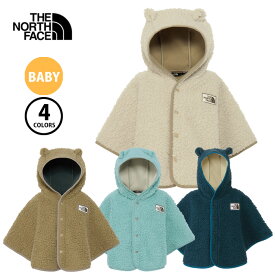 【BLACKFRIDAY期間中P5倍】ザ・ノース・フェイス 2025年秋冬 カドル フリース ポンチョ（ベビー）NAB72402 BE FI CK PO 防寒 保温 赤ちゃん くま アニマル フード アウター