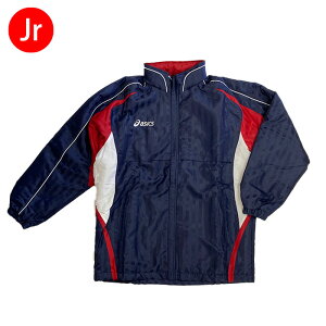 【マラソン期間中P5倍】アシックス Jr.ジャムジーウォーマートップ XAJ506 50 ネイビー ジュニア 子供 キッズ ジャケット スポーツ 撥水 はっ水素材 ジャージ
