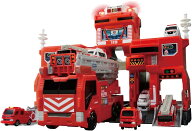 新品 訳あり トミカ 変形出動 ! ビッグファイヤー & コマンドステーション 外箱に痛みあり