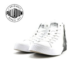 25%OFF SALE パラディウム PALLADIUM PALLAPHOENIX Z 2TONE パラフェニックス ジップ 2トーン ハイカット 通学・通勤 カジュアル ホワイト/ ブラック 黒・クロ (WHITE/BLACK(～24.5cm)) 75953 スニーカー レディース ユニセックス シューズ 靴