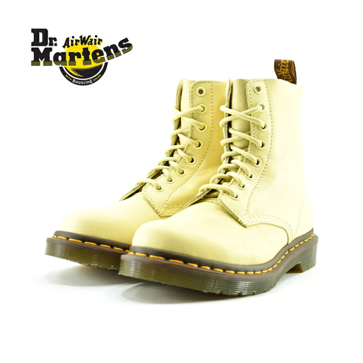 楽天市場 ドクターマーチン Dr Martins1460 Pascal パスカル 8ホール 8eye 8アイ パステルカラー ソフトレザー パステル イエロー Pastel Yellow ブーツ レディース シューズ 靴 Sasaya楽天市場店