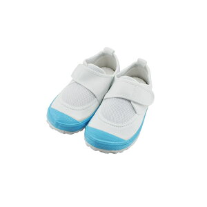 【取り寄せ可】新日本教育シューズ 教育パワーシューズ 23.0cm〜24.5cm うわばき 内履き 上靴 マジックテープ 面ファスナー ベルクロ 外反母趾 内反小趾予防 水色 (ライトブルー(〜24.5cm)) POWER