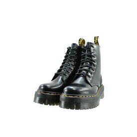 ドクターマーチン Dr.Martins QUAD RETRO JADON 8EYE BOOT クアッド レトロ ジェイドン 厚底 レースアップ 編み上げ レザー サイドジッパー ジップ ファスナー 黒 クロ 36 (ブラック(～24.5cm)) 15265001 ブーツ レディース ユニセックス シューズ 靴