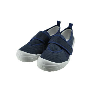 【取り寄せ可】ムーンスター MOONSTAR MS 大人の上履き 02 日本製 軽量 抗菌 入院 リハビリ 介護 室内 作業用 うわばき 内履き 上靴 マジックテープ 面ファスナー ベルクロ (ネイビー(〜24.5cm)) OTON