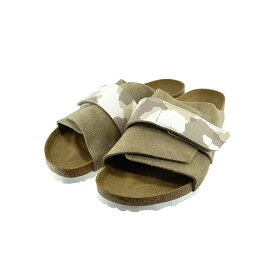 20%OFF SALE ビルケンシュトック BIRKENSTOCK Kyoto キョウト スエード レザー Birko-Flor スウェード 迷彩 メイサイ カモフラ レギュラーフィット マジックテープ 面ファスナー キャンプ アウトドア レジャー 43 (GRAY TAUPE/CAMO ALMOND) 1019738