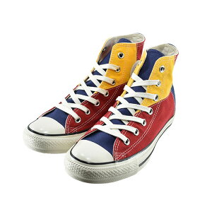 11% OFF SALE コンバース CONVERSE ALL STAR US VS-COLORBLOCK HI オールスター US VSカラーブロック HI ハイカット マルチカラー パッチワーク 31305260 イエロー/ネイビー/レッド 93 (YELLOW/NAVY/RED(〜24.5cm)) 1SC730