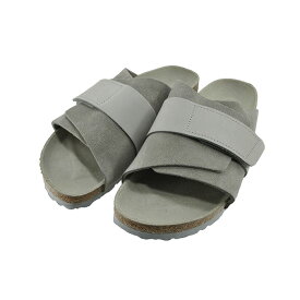 ビルケンシュトック BIRKENSTOCK Kyoto キョウト ヌバック スエード スウェード レザー ナローフィット マジックテープ 面ファスナー キャンプ アウトドア レジャー ストーンコイン グレー 93 (Stone Coin(25cm～)) 1020737 コンフォート