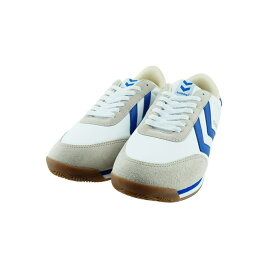 【送料込み】 ヒュンメル hummel STADION ローカット カジュアル 通学・通勤 ウォーキング ホワイト/ブルー 白 シロ 93 (WHITE/BLUE(25cm～)) HM212969 スニーカー メンズ ユニセックス シューズ 靴