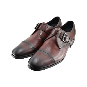 20% OFF SALE フープディドゥ whoop-de-doo モンクストラップシューズ ストレートチップ 防水 撥水 はっ水 全天候型 レイン対応 雨 ビジネス 紳士 64 (ブラウン) 22130411 ビジネスシューズ メンズ シュ