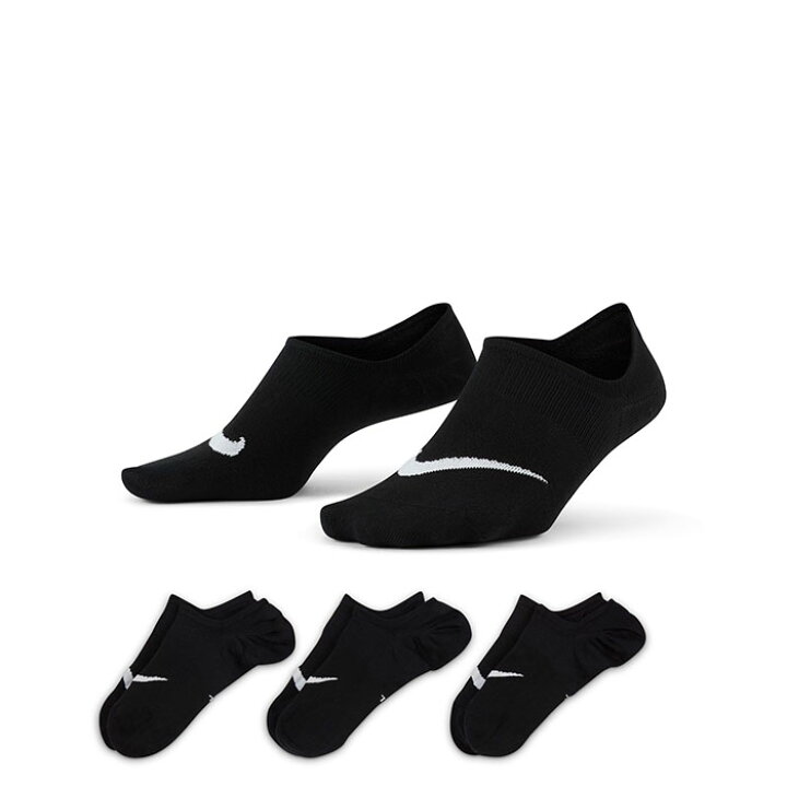 ナイキ NikeEVERYDAY PLUS LIGHTWEIGHT エブリデイ プラス ライトウェイト スニーカーソックス フットカバー  セット ブラック/ホワイト 74(BLACK/WHITE) SX5277 靴下 レディース シューズ 靴 sasaya
