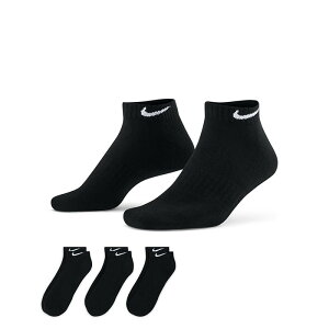 �y���[���ցz �i�C�L Nike EVERYDAY CUSHIONED �G�u���f�C �N�b�V�����h �\�b�N�X �A���N���� �A���N���b�g�� ���� 3���Z�b�g �u���b�N/�z���C�g 37 (BLACK/WHITE(25cm�`)) SX7670 �C�� �����Y ���j�Z�b�N�X 