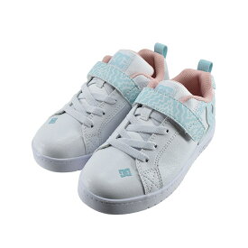 【送料込み】 ディーシー DC KS COURT GRAFFIK LITE EV キッズ コート グラフィック ライト EV (WHITE/BLUE/PINK) DK231601 スニーカー キッズ ジュニア 子供 ホワイト/ブルー/ピンク 15 シューズ 靴