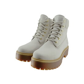 ティンバーランド Timberland STONE STREET 6IN LACE WATERPROOF BOOT (RAINY DAY) TB0A6AWZ ブーツ レイニーデイ ライトベージュ ライトグレー ホワイト 白 シロ レディース シューズ 靴 16