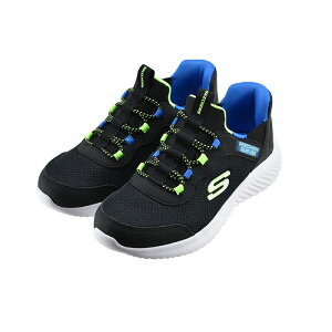 �y�������݁z �X�P�b�`���[�Y SKECHERS BOUNDER-BRISK-BURST �o�E���_�[ - �u���X�N�o�[�X�g (BLACK/BLUE/LIME) 403822L �X�j�[�J�[�j�̎q �L�b�Y �u���b�N/�u���[/���C�� �q�� �L�b�Y �V���[�Y �C 18