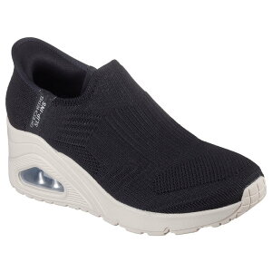 XPb`[Y SKECHERS UNO WEDGE-KICKIN' KNIT Em EFbW LbLO jbg (BLACK) 177523 Xj[J[ ubN fB[X V[Y C 77