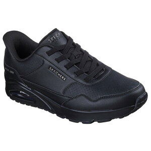 �X�P�b�`���[�Y SKECHERS UNO-BANKSIA LUXE �E�m �o���N�V�A ���b�N�X (BLACK) 183023W �X�j�[�J�[ �u���b�N �����Y �V���[�Y �C 97