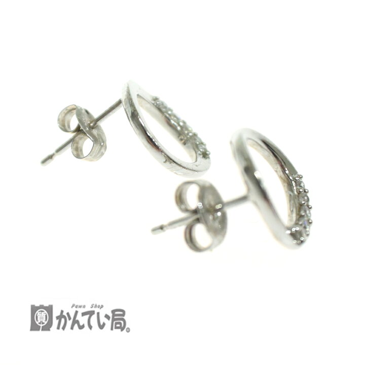 楽天市場】ete K18/925 サークル ビジュー ピアス シンプル キラキラ 