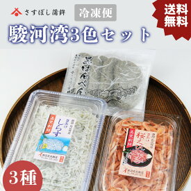 お歳暮 冬ギフト【駿河湾3色セット】黒はんぺん 釜揚げ 桜えび しらす 静岡 由比 焼き フライ 鍋 はんぺん すり身 練り物 鰯 いわし イワシ 桜海老 シラス 駿河湾 お取り寄せ ギフト ご当地 名産 手造り 送料無料 プレゼント