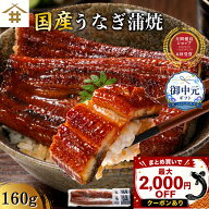 【最安値挑戦！最大2,000円OFFクーポン配布中】「国産うなぎ蒲焼160g」土用の丑の日直前！ 鰻の蒲焼 ウナ…