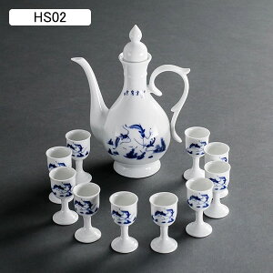 11点セット 酒器セット 陶器 徳利 とっくり ぐい呑み おちょこ セット エナメル 絵柄 手作り 酒器揃 酒器 お酒入れ 酒盃 お猪口 宮廷風 チャイナ風 エレガント 清酒 結婚記念日 家庭用 業務