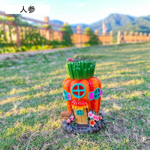 ガーデニング ソーラーライト カボチャ家 ガーデンオブジェ 置物 可愛い 田園風 アウトドア 樹脂 庭の飾り 防水 耐久 ガーデン雑貨 園芸用品 インテリア 部屋装飾品 屋外の彫刻の装飾 花型 o