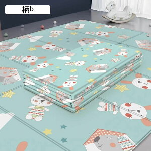 ベビープレイマット 遊びマット リバーシブル 犬 兎 うさぎ 緑 白 おしゃれ 幼児 赤ちゃん キッズ 子供部屋 折りたたみ 収納便利 防音 防水 防小便 安全素材 ベビーマット 両面使用 知育 20