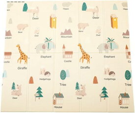 プレイマットベビー 196*177*1CM 赤ちゃん ベビープレーマット 折り畳み式 ベビーマット 安全 衝撃緩和 防水 防音 滑り止め加工 新乳児から対象 プレイマット 折りたたみ 遊びカーペット