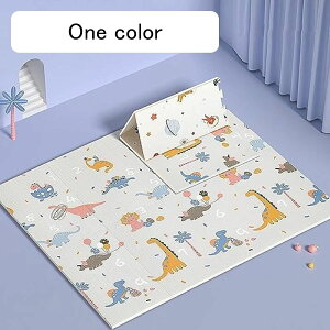 プレイマット 遊びマット ベビー 子どもプレイマット 折り畳み式 恐竜 動物 可愛い ベビープレーマット 滑り止め 防水 ベビーマット 安全無毒無味 両面使用 子供ゲームパッド ベビージム 幼