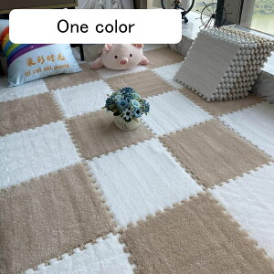 起毛ジョイントマット 10枚セット カーペット プレイマット 厚手 起毛タイプ ふかふか 床暖房対応 防音 防ダニ 滑り止め お手入れ簡単 子供部屋 赤ちゃん カットok 設置簡単 ふち付き 30*3