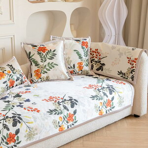 ソファーカバー 植物 マルチカバー 夏 3人掛け 2人掛け 涼しいい ひじ無し やんわり ボタニカル テーブルカバー マルチクロス アメリカントラッド モロッコ デザインB 110*180cm 単品