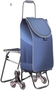 買い物カート ショッピングカート 折りたたみ イス付き キャリーカート 6輪ショッピングキャリー 高齢者 買い物キャリー 600Dオックスフォード布 軽量 防水 保冷保温 固定ロープ付き 静音 ピ