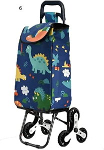 ショッピングカート 買い物カート 綿麻生地 ショッピングカート 葉柄 水玉柄 折りたたみ 静音 大容量 収納簡単 撥水 普段 高齢者 ショッピングトロリー 階段昇降 トロリー 軽量 プレゼント 5