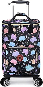 キャリーカート 買い物カート 4輪 ショッピングキャリー 折りたたみ 保冷保温 軽量 静音 大容量 運搬 総柄 重い荷物も楽々移動 おしゃれ ショッピングカート エコバッグ アウトドア 高齢者