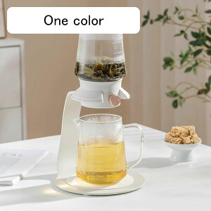 ティーポット 耐熱ガラス 半自動 ティーセット 3体分割 茶道具 急須 磁気 回転カバー ティーメーカー クリア 紅茶 緑茶 日本茶 カップ付き 番茶器セット 業務用 携帯用 ギフトセット