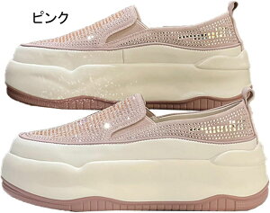 スリッポン レディース 厚底 ローカット スニーカー シューズ レディース 靴 フラットシューズ エナメル スエード 大きいサイズ オシャレ べたんこ サイドゴア ローファー 無地 カジュアル