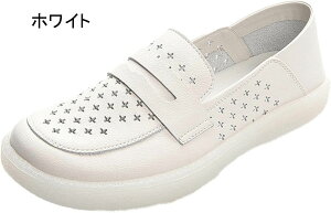 ホワイトシューズ レディース 春 夏 パンプス おしゃれ 可愛い 透かし彫り パンチング 通気性 蒸れない 大人 カジュアル クッション やわらか 革 フラット ナースシューズ 滑り止め ローファ
