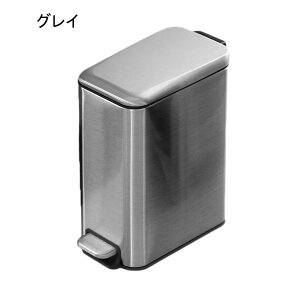 ゴミ箱 ステンレスペール 6L ごみ箱 ステンレス製 グレイ 10L*1 蓋付 べダル付 スタイリッシュ シンプル おしゃれ キッチン 分別 ゴミ箱 ごみ箱 ステンレス製 蓋付 べダル付 スタイリッシ