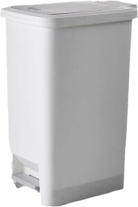 ゴミ箱 消臭 抗菌 ペダル ふた付き スリム ごみ箱 ダストボックス キッチン フタ付き ホワイト ペダル式 抗菌加工 リビング 20L 洗面所 袋 見えない 省スペース ペダル付き 小さい 小 ごみ