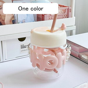 ウォーターボトル 水筒 ストロー 2way 直飲み 手提げ付き 真珠 700ml 400ml かわいい クマちゃん 四角形 プラスチック 密閉 漏れない 軽量 携帯便利 子ども 少女 ジョギング 通学