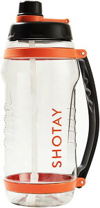 3L ボトル アウトドア水筒 3リットル ストロー付き 手提げ付き クリアボトル ウォーターボトル 2500ml 大容量 持ち手 プラスチックボトル ファッション 男女兼用 自転車用 キャンプ ジョギ