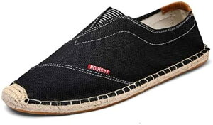 エスパドリーユ 靴 メンズ スニーカー カジュアルシューズ おしゃれ大人 民族風 綿麻 通気 快適 軽い スリッポン ローファー ファッション蒸れない キャンバスシューズ 春夏 旅行 プレゼン