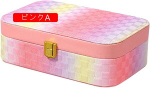 ジュエリーボックス アクセサリーケース 鏡付き ジュエリー収納 宝石箱 ミニ 携帯用 おしゃれ コンパクト 持ち運び 小物入れ ピアス ネックレス リング 指輪置き 女の子 女性用 ブルー