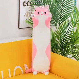 ねこ縫い包み 猫 動物 特大クッション かわいい ネコぬいぐるみ 眠り枕 巨大 だき枕 50cm もふもふ もちもち かわいい 添い寝枕 ユニコーン 安眠 癒される 柔らか 昼寝 子供 女の子 ベッド