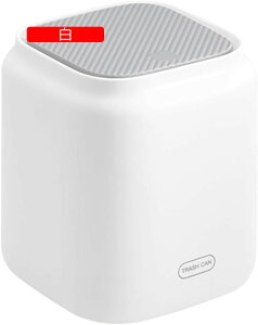 卓上ごみ箱 蓋付きゴミ箱 小さい ふた付き ゴミ袋隠せる ダストボックス ミルクジャグ形 おしゃれ かわいい くず入れ ミニゴミ箱 化粧台 オフィス 洗面台 (イエロー)