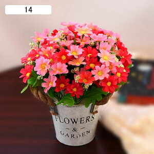 造花インテリア 花束 バラ 向日葵 ひまわり マーガレット アジサイ 枯れない花 装飾花 観葉植物 リアル 本物そっくり ミニ花器 おしゃれ モダン 北欧 撮影 美術館 ホーム 庭園 キッチン オフ