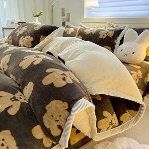 布団カバー あったか 3点セット シングル 寝具カバー マイクロファイバー フランネル 保温 ベッドシーツ 掛け布団カバー 枕カバー 敷き布団カバー ダブル 4点セット 洗える 発熱 防ダニ 静電